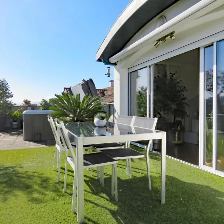アパート L'oasis - Loft Standing - Terrasse Rooftop - Jacuzzi - Parking バイヨンヌ
