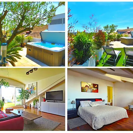 L'oasis - Loft Standing - Terrasse Rooftop - Jacuzzi - Parking * Bayonne
